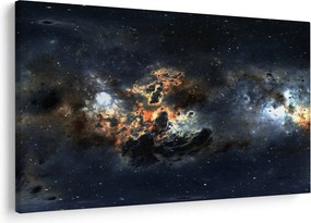Obraz - Vesmír s hmlovinou (90x60 cm)