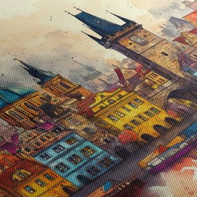 Obraz - Jeseň v maľovanom meste (90x60 cm)
