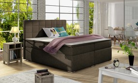 Kontinentálna posteľ 140 cm Abbie (hnedá) (s matracmi). Vlastná spoľahlivá doprava až k Vám domov. 1027408