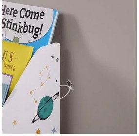 Regál na hračky 70x62,5x29,5cm Vesmír