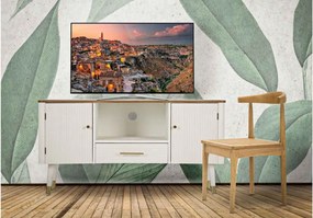Dizajnový TV stolík Gerlinde 117 cm biely