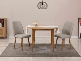 Jedálenský set Vlasta 3 (borovica atlantická + krémová) (pre 2 osoby). Akcia -19%. Vlastná spoľahlivá doprava až k Vám domov. 1093763