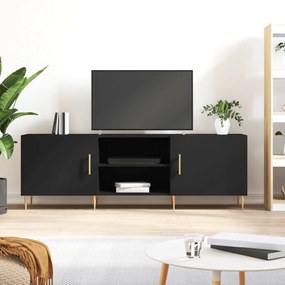 TV skrinka čierna 150x30x50 cm kompozitné drevo 829085