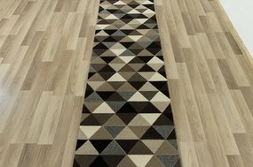 Behúň Luna 503430/97911- trojuholníky hnedý