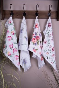 Kuchynský froté uterák s levanduľami Lavander Garden - 40*66 cm