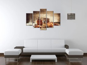 Gario Obraz na plátne Chutné raňajky - 5 dielny Rozmery: 100 x 63  cm