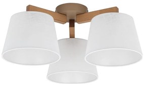 Brilagi - Prisadený luster LATTE SABIA 3xE27/15W/230V borovica/biela