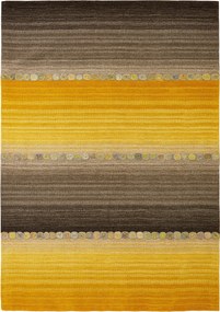 XXXLutz ORIENTÁLNY KOBEREC, 60/90 cm hnedá, žltá Cazaris - Koberce - 004345035550
