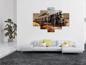 Obraz - Parná lokomotíva (150x105 cm)