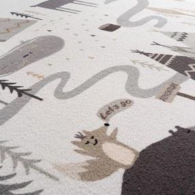 Krémovobiely prateľný detský koberec 140x200 cm Coco 1135 – Ayyildiz Carpets