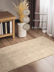 Hanse Home, Behúň Juno 106323 White, 80x200, biela, chodba / predsieň