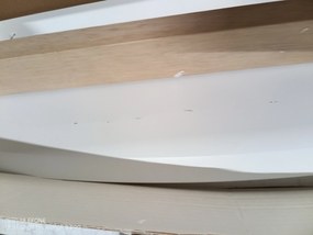 AKCIA Biely jedálenský stôl COMBO II 120(160)X80, rozkladací II. akosť