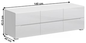 TV stolík/skrinka 6S/140 Jolky . Vlastná spoľahlivá doprava až k Vám domov. 1016768