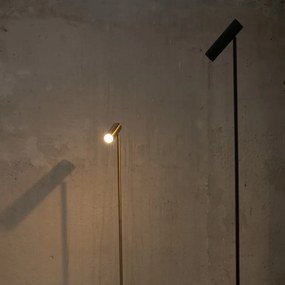 Čierna stojacia lampa SULION Milan, výška 150 cm