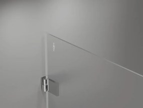 Mexen Lunar-B, sklápací sprchový kút ľavý 95 x 90 cm, 8mm číre sklo, chrómový profil, 832-095-090-01-00-L
