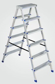 Elkop Hliníkový rebrík s protišmykovými priečkami, 6 priečok, výška 1,3m