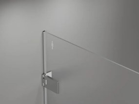 Mexen Lunar-F Duo, skladací sprchový kút 100 x 80 cm, 8mm číre sklo, chrómový profil, 836-100L-080P-01-00