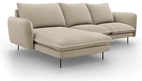 Béžová rohová pohovka Cosmopolitan Design Vienna, ľavý roh