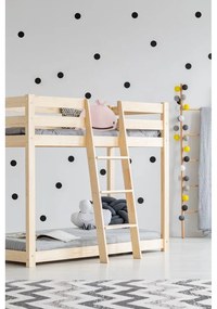 Poschodová detská posteľ z borovicového dreva 70x160 cm CLP - Adeko