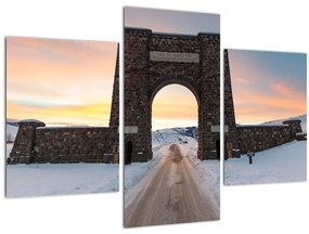 Obraz brány, Yellowstone (90x60 cm)