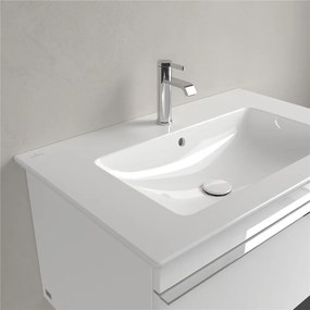 VILLEROY &amp; BOCH Venticello umývadlo na skrinku s otvorom, s prepadom, 800 x 500 mm, biela alpská, s povrchom CeramicPlus, 41048LR1