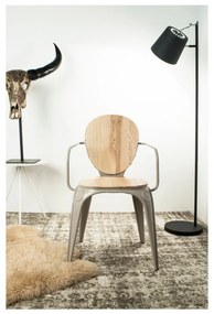 Čierna stojacia lampa Zuiver Buckle Head