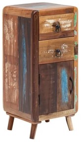 furniture-nabytek.cz - Masívna kúpeľňová spodná skrinka Calcutta II z recyklovaného dreva, lakovaná, viacfarebná – 35×35×80 cm