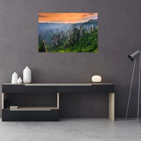 Obraz - Národný lesný park Zhangjiajie (90x60 cm)