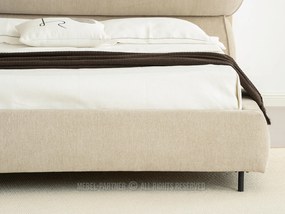 Manželská posteľ 160 cm Asesora 160 (béžová + čierna). Akcia -45%. Vlastná spoľahlivá doprava až k Vám domov. 1137376