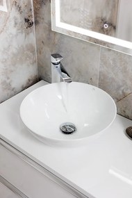 Laveo Umývadlo na dosku Sabi ø40 cm - VUS_6240, keramika, biele