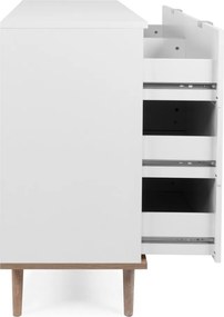 Komoda se 6 zásuvkami Göteborg, bílá/dub sonoma