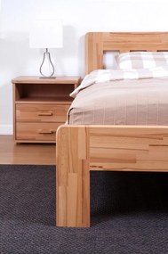 BMB ELLA DREAM - masívna dubová posteľ 160 x 200 cm, dub masív