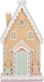 Perníková veľká dekorácia chalúpky a perníčkov Gingerbread House - 50*15*93 cm