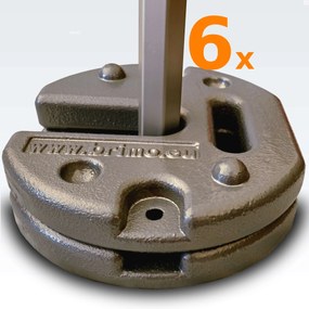 BRIMO Oceľové závažie na párty stan - Set 12 ks (3x6 a 4x8m) - 33