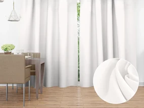 Biante Dekoračný záves Rongo RG-032 Krémový biely 140x170 cm
