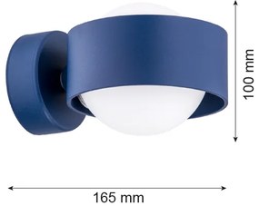 Argon 8061 - Nástenné svietidlo MASSIMO PLUS 1xG9/6W/230V modrá