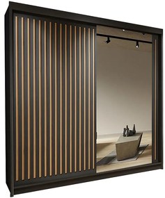 Skriňa Royal 203 čierna/Lamela Wotan