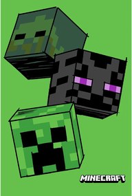 Jerry Fabrics Fleecová deka s motívom Minecraft - The Mobs | 100 x 150 cm