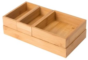 Organizér do zásuvky, do kuchyne aj do kúpeľne, sada 4 ks BAMBUS SENSEA
