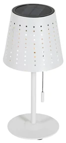 Vonkajšia stolná lampa biela vrátane LED 3-stupňovo stmievateľná nabíjateľná a solárna - Ferre