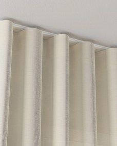 Zaves s riasením WAVE farba produktu krémová látka polopriehľadný, lesklá, zapletaná