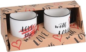 Sada hrnčekov Love 2 × 200 ml