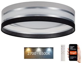 Belis LED Stmievateľné stropné svietidlo SMART CORAL 24W/230V Wi-Fi Tuya čierna/šedá +DO BE0872