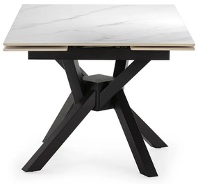 Rozkladací jedálenský stôl s prídavnou doskou s doskou z kameňa 90x150 cm Arlene – Marckeric