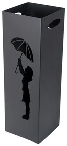 Stojan na dáždniky 60 cm čierny