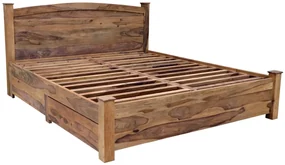 furniture-nabytek.cz - Posteľ z masívu 180x200 s úložným priestorom