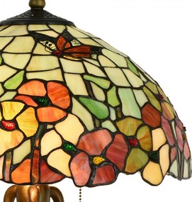 Stolná lampa Tiffany Esmée - Ø 40 * 63 cm E27 / 2 * 60W