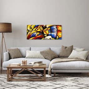 Obraz - Olejomaľba, milenci (120x50 cm)