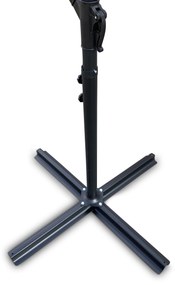 Záhradný slnečník Hook pr. 3m sivý