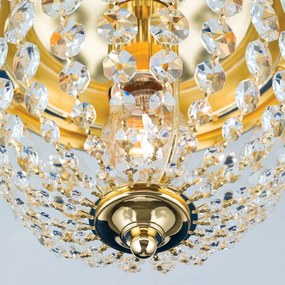 Stropné svietidlo Plafond zlatá/priehľadná Ø 26 cm